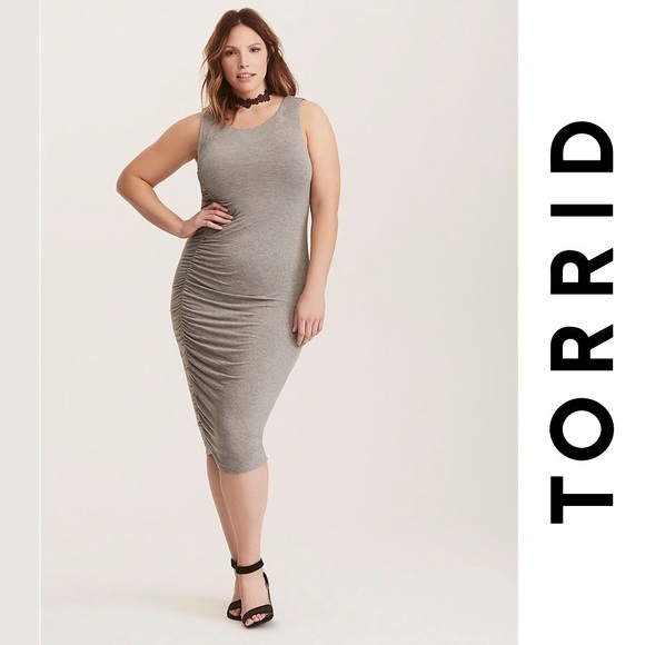 torrid Dresses & Skirts - Torrid Side Cinch Jersey Knit Bodycon Dress, 1